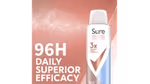 Sure deodorant can with 96H sweat protection text.